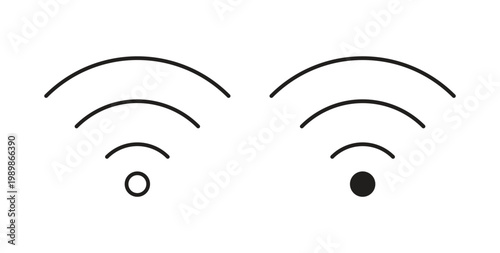 Wifi icon vector pictogram pack. icon vector template