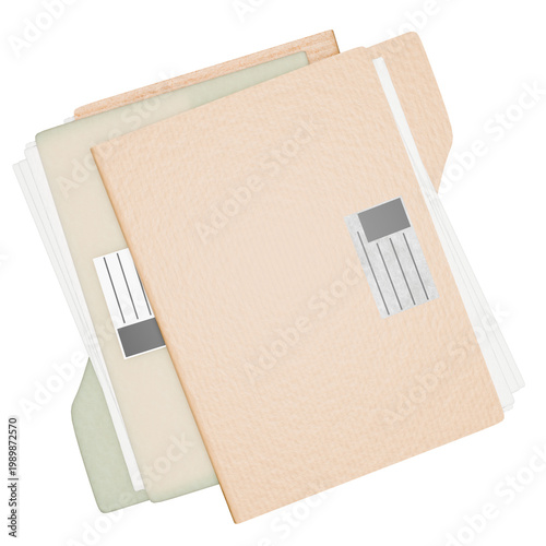 stack of folder file with document papers