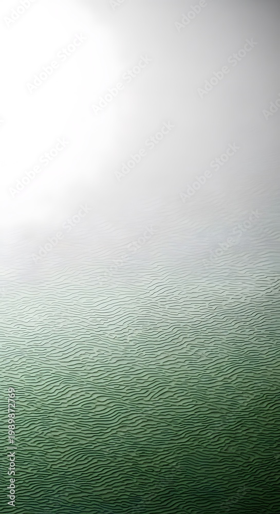 Fototapeta premium Green gradient wavy texture on abstract surface