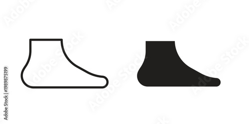 Obraz na plátně Foot icon for ui app design and web designs
