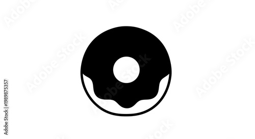 A delicious chocolate glazed donut on a plate indoors