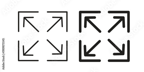 Bilde på lerret Full size icon for ui app design and web designs