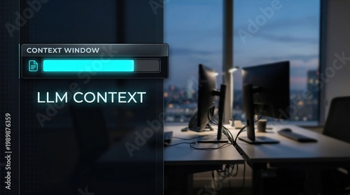 LLM Context Window Technology with Computer Workspace and Office View