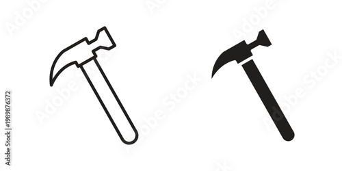 Fotografi Hammer icon for ui app design and web designs