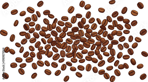 Group of People Working on Laptops in Modern Cafe Illustration