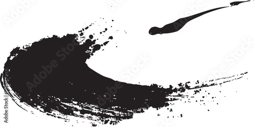 Ink Splashes Brush Stroke