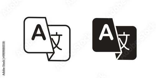 Photography Language icon for ui app design and web designs