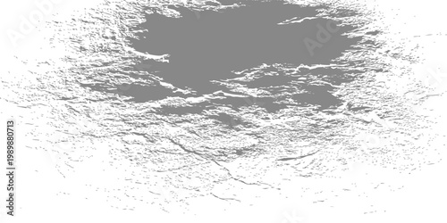 Vector illustration of grunge texture with gray splatter on white background for design and artistic projects