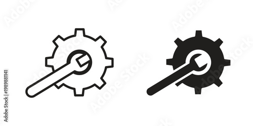 Maintenance icon for ui app design and web designs