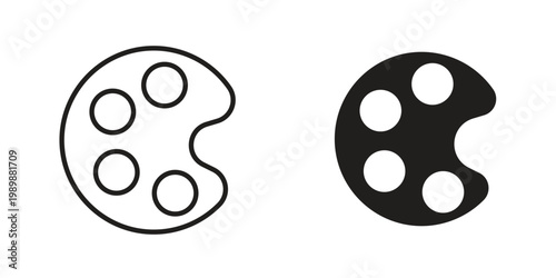Palette icon for ui app design and web designs