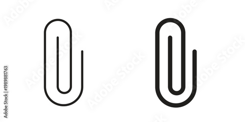 Paperclip icon for ui app design and web designs