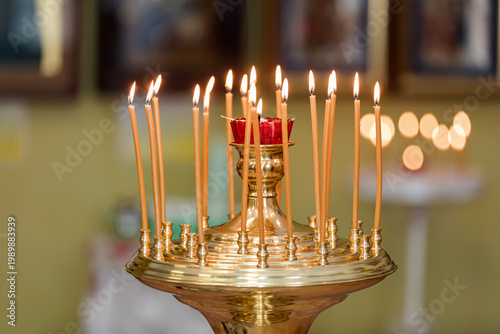 Candles in church