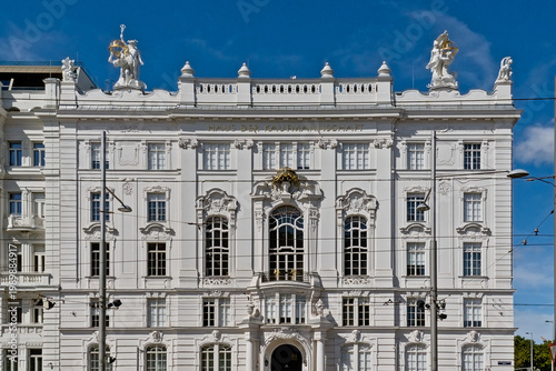 Neo-baroque building of the Chamber of Commerce on Schwarzenbergplatz, Vienna, Austria
