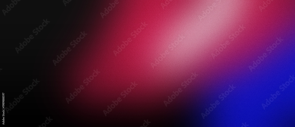 Obraz premium Abstract background with a smooth gradient of black, red, and blue colors with a grainy texture