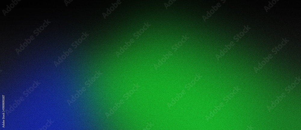 Fototapeta premium Abstract Blue to Green Gradient Background – Grainy Texture, Moody Atmospheric Digital Art for Banner, Wallpaper & Modern Design