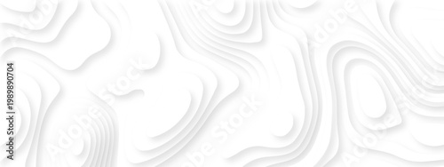 Vector lines seamless pattern sea map topography design. White wave paper curved reliefs Contour maps. Discovery topographic texture backdrop landscape earth style trail map geography design.