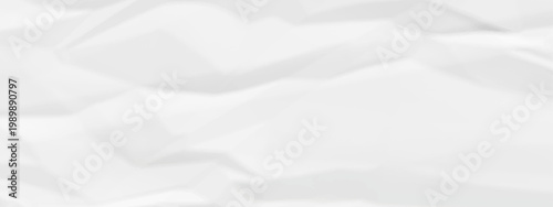 Creased paper texture white crumpled blank paper texture. Grunge paper texture. Natural watercolor text abstract wrinkled white recycled grungy ripped pattern poster paper.	