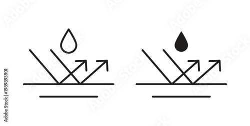 Waterproof icon symbol vector illustration. vector flat clipart object eps10