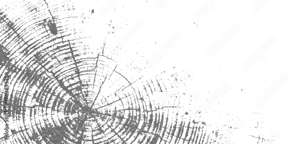 Foto Abstract tree ring wood texture pattern monochrome vector illustration with grun