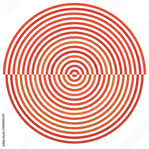 Abstract circle mirage technology.