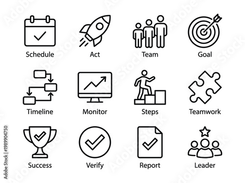 Hand drawn technology and development icons set with technology programming software development computer database checklist analytics illustration application connection settings strategy