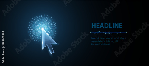 Click. Computer mouse arrow cursor pointer. Click here button, buy now, online oder, digital icon, web link, choice concept. Join us, apply symbol. Web ui design interface. Glow flare light