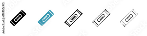 Granola bar vector icon logo or illustration