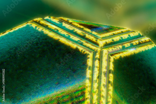 Canvastavla Truncated cube Fragment | Archimedean Solids | Polyhedra 
[Macro Texture Backgro