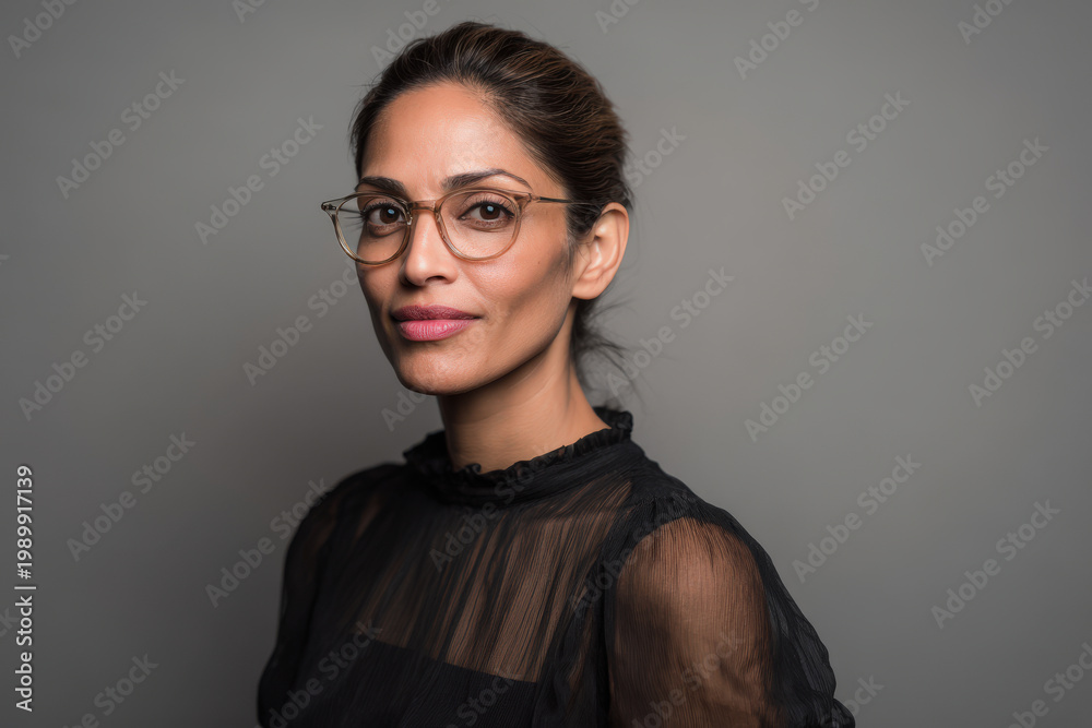 Fototapeta premium portrait of person dressed in ultrabright clothing exuding emotion of joy and happiness