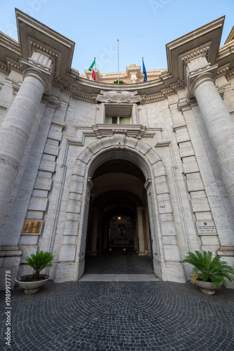 Galleria Colonna entrance arch - Rome, Italy