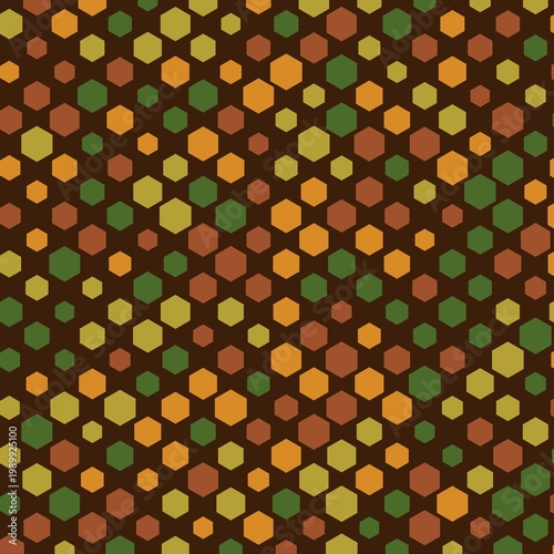 Vibrant Hexagonal Pattern Background