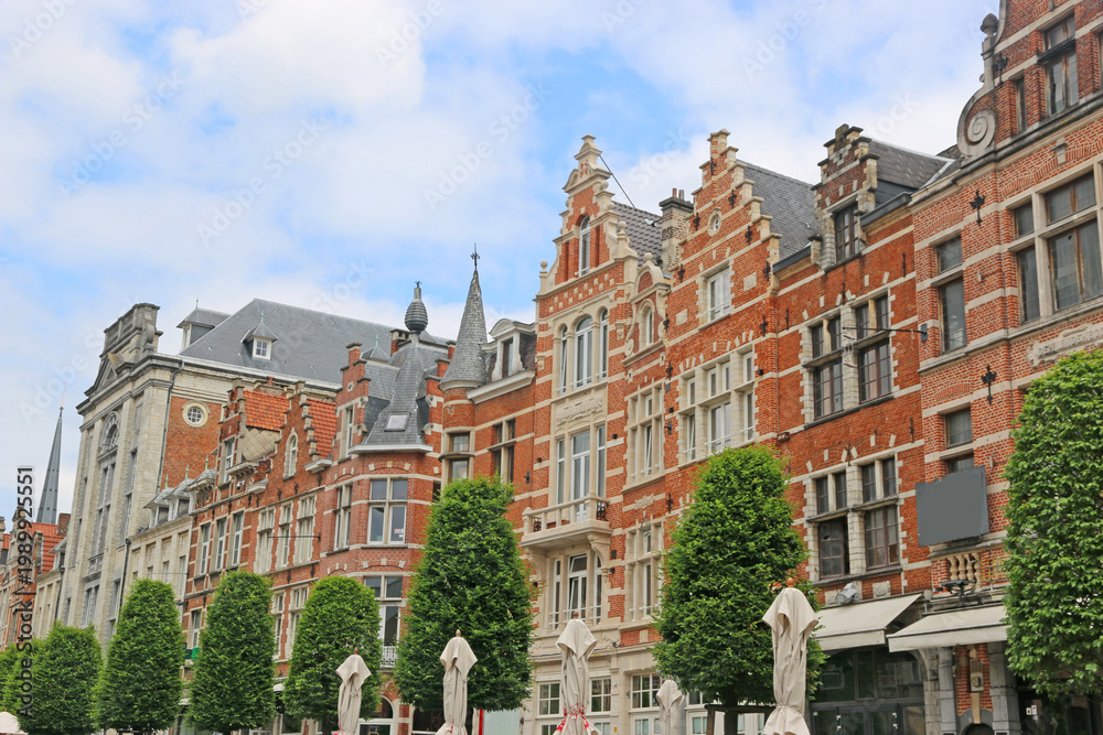 Fototapeta premium Street in Leuven, Belgium 