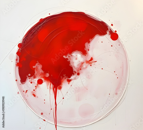 abstract, expressionism, red, splatter, drip, paint, art, canvas, texture, geometric, shape, modern, design, creative, background, white, simple