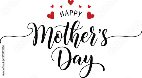 Elegant mother's day calligraphy with floral accents a celebration of maternal love and appreciation