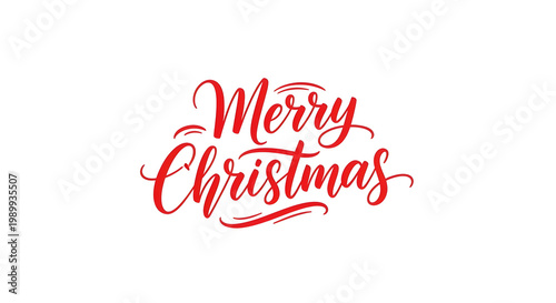 Festive 'merry christmas' calligraphy a beautiful holiday greeting for christmas celebrations