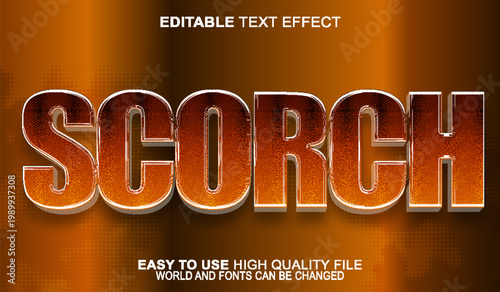  Scorch Burn Blaze Fire Hot Typography Design Vector Fully Editable Smart Object Text Effect