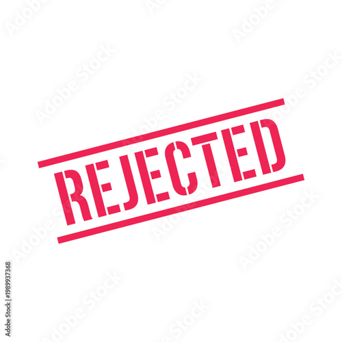 Rejected Stamp, Rejected Grunge Square Sign