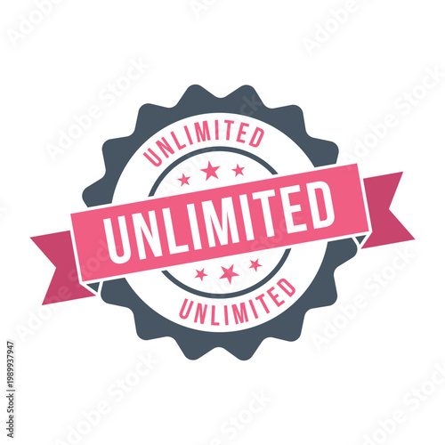 Unlimited Stamp, Unlimited Grunge Round Sign