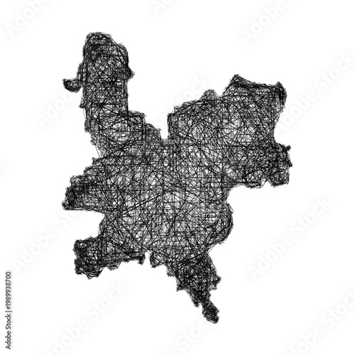Sketch Kirov outline map design
