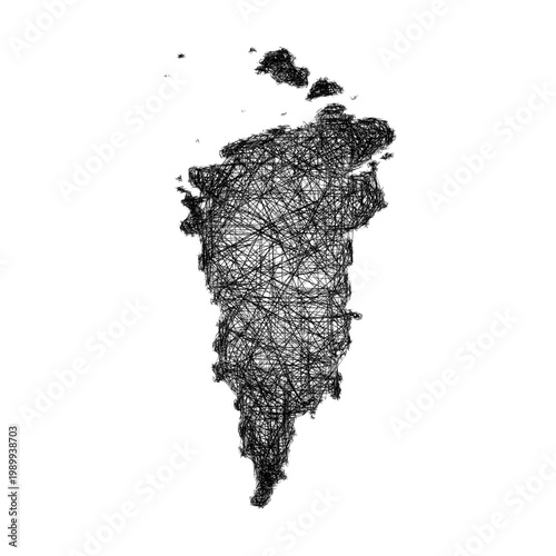 Sketch Krasnoyarsk outline map design