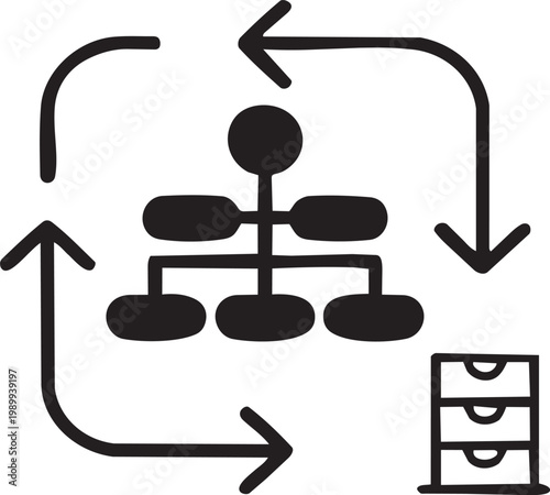 Vector illustration of a set of plumbing repair tools and metal faucet equipment with a water drop isolated on white for construction and gym fitness stationary bike maintenance