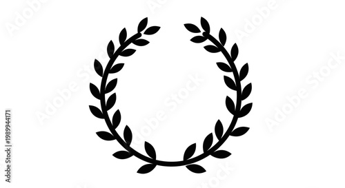 Laurel wreath symbol of achievement and honor.