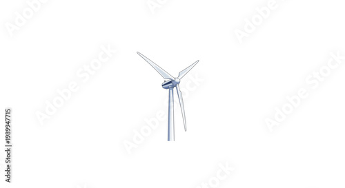 Isolated white wind turbine generating renewable energy against white background last 2026.
