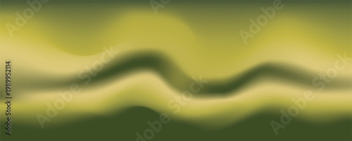 Soft olive green and yellow flowing abstract wave background with smooth blurred gradient layers.
