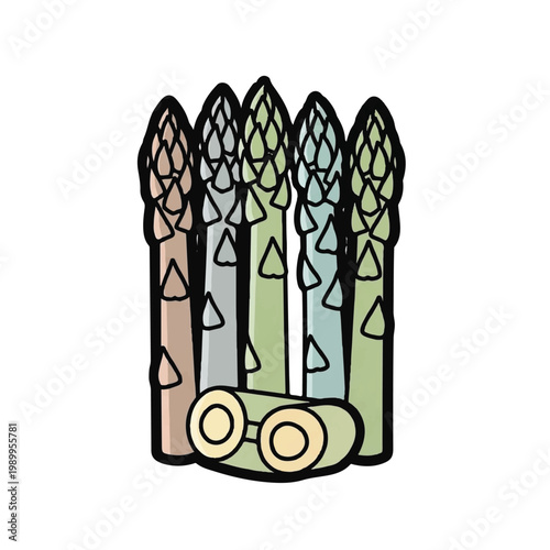 Asparagus spears bunch green vegetable.