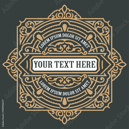 Vintage Design with Ornaments 