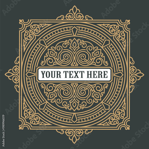 Vintage Design with Ornaments 