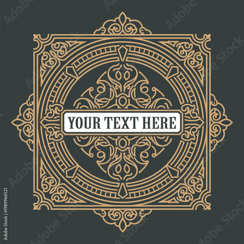 Vintage Design with Ornaments 