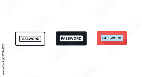password icons, login credentials, security symbols