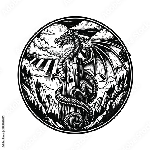 Dragon Mythical Creature Fantasy Animal.